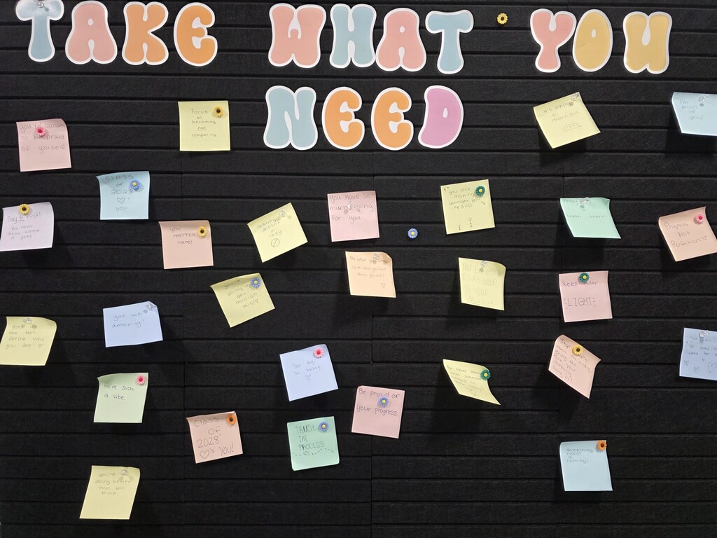 Take What You Need Message Board at MCHS