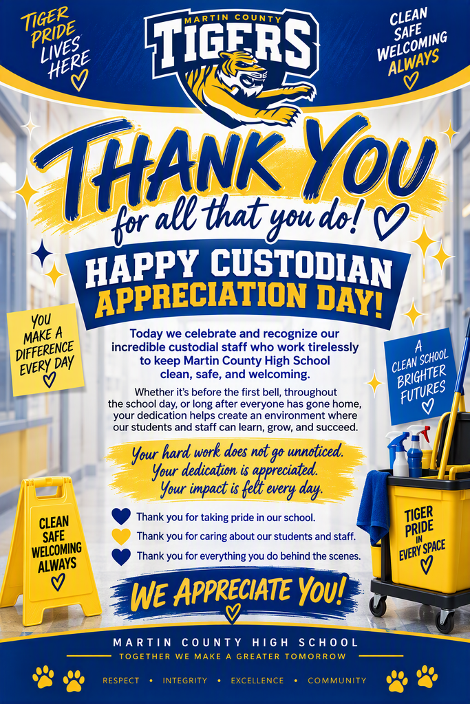Happy Custodian Appreciation Day at MCHS
