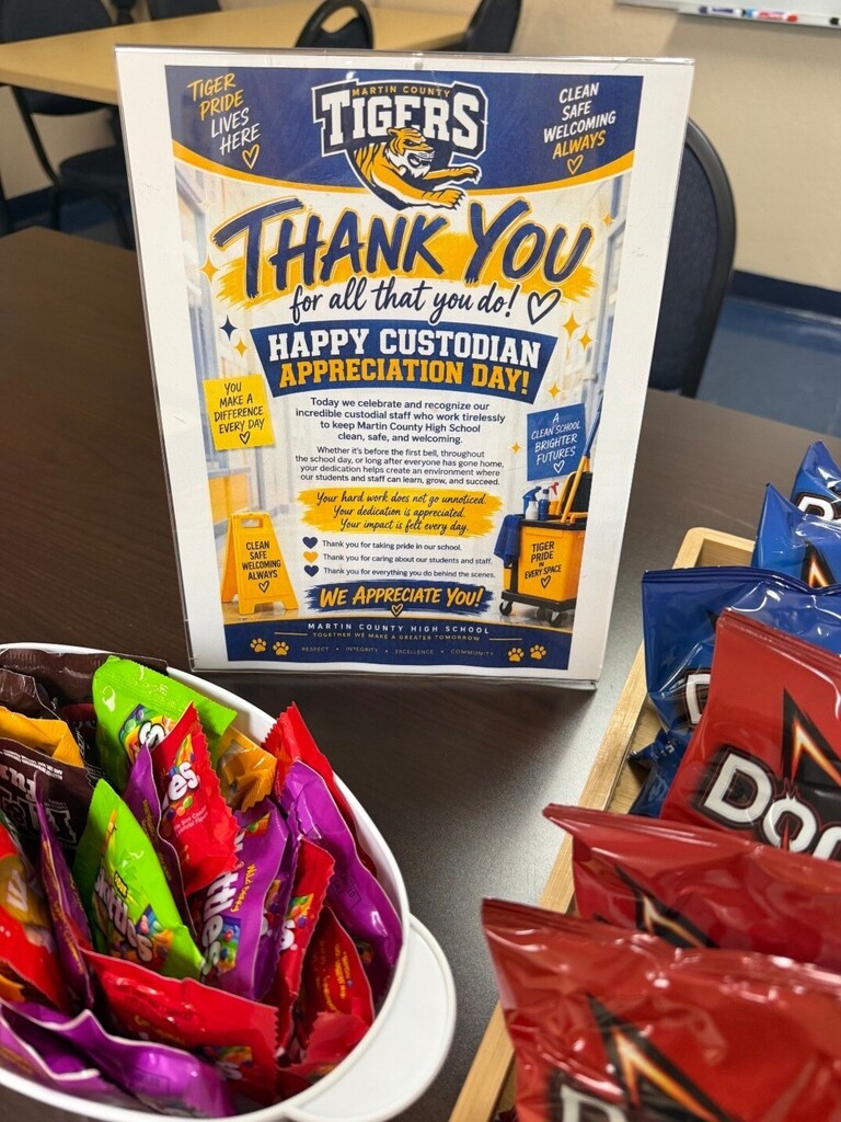 Happy Custodian Appreciation Day at MCHS