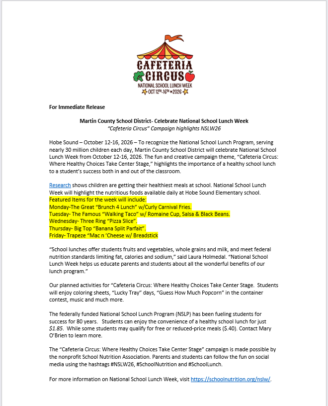 cafe circus 2026-27 information