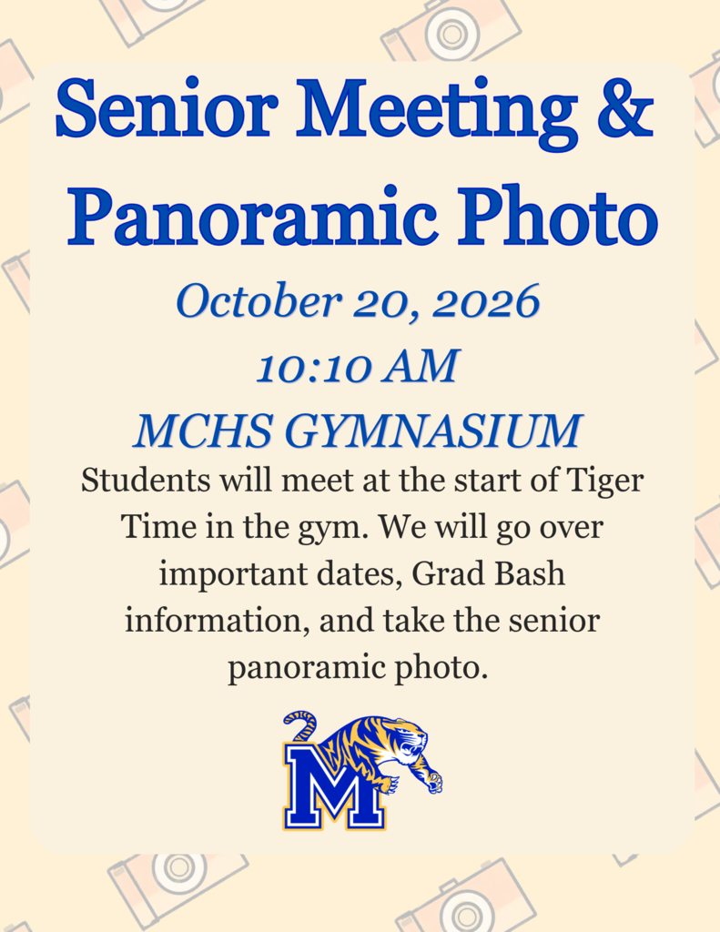 MCHS Senior Meeting & Panoramic Photo