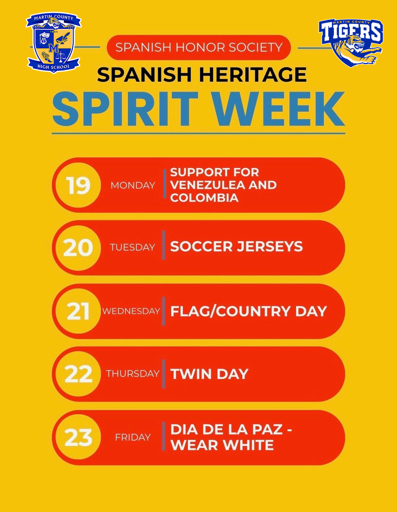 MCHS Spanish Heritage Spirit Week