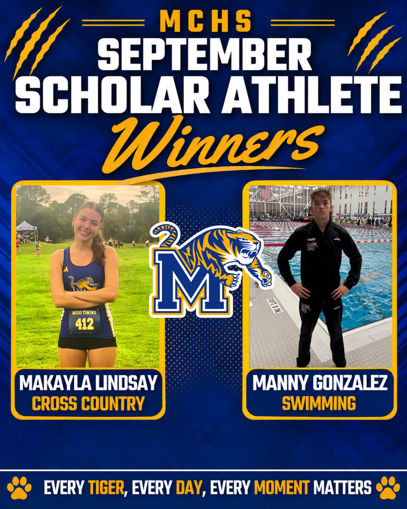 MCHS September Scholar Athlete Winners