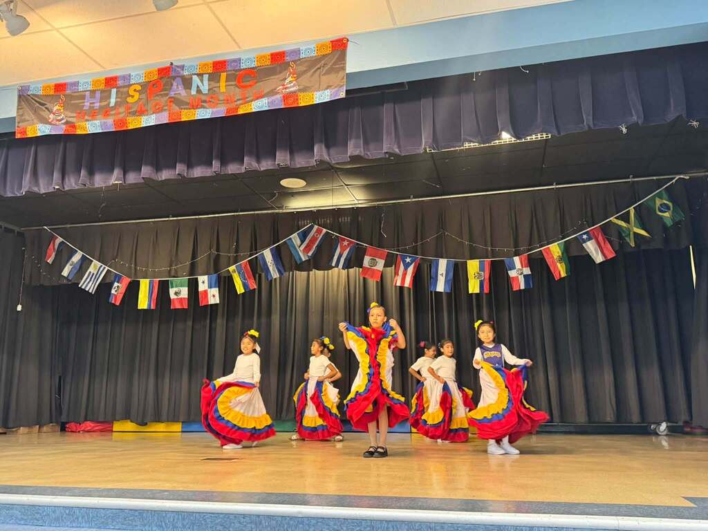 Students celebrating Hispanic Heritage Month