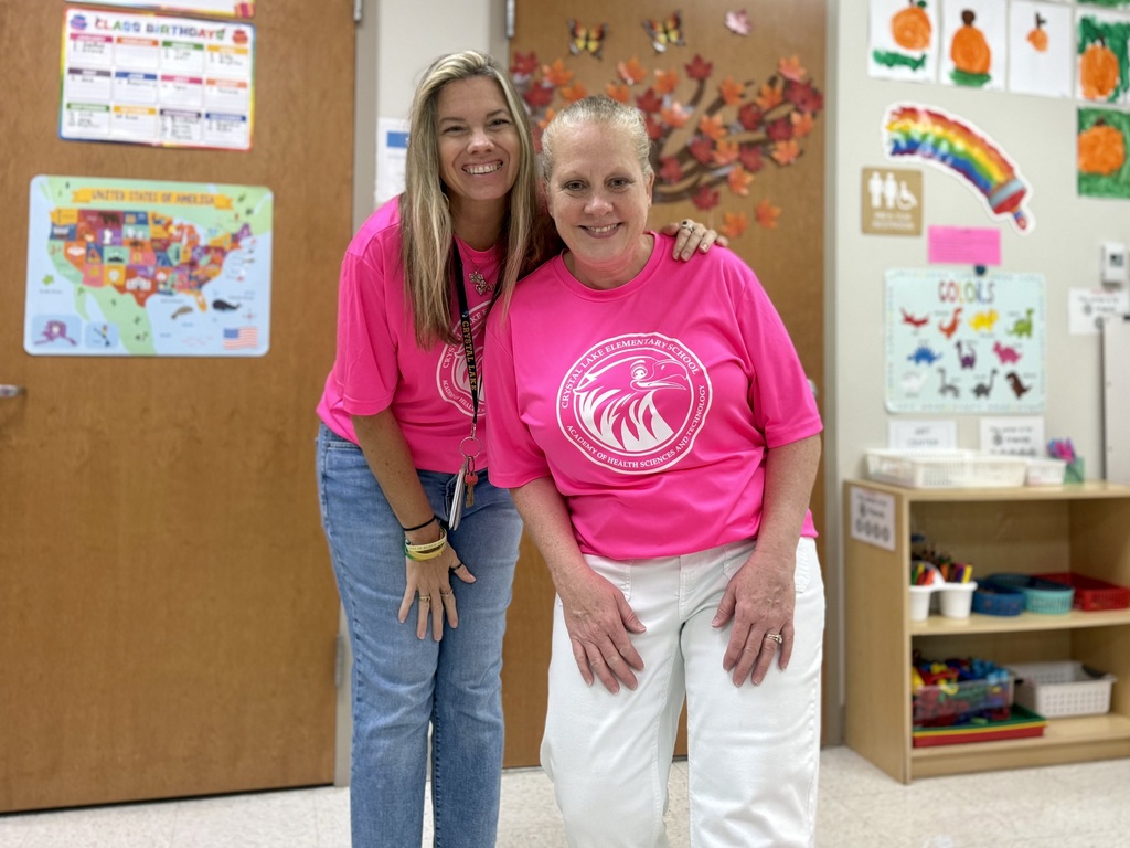 MCSD employees wearing pink for Breast Cancer Awareness Month