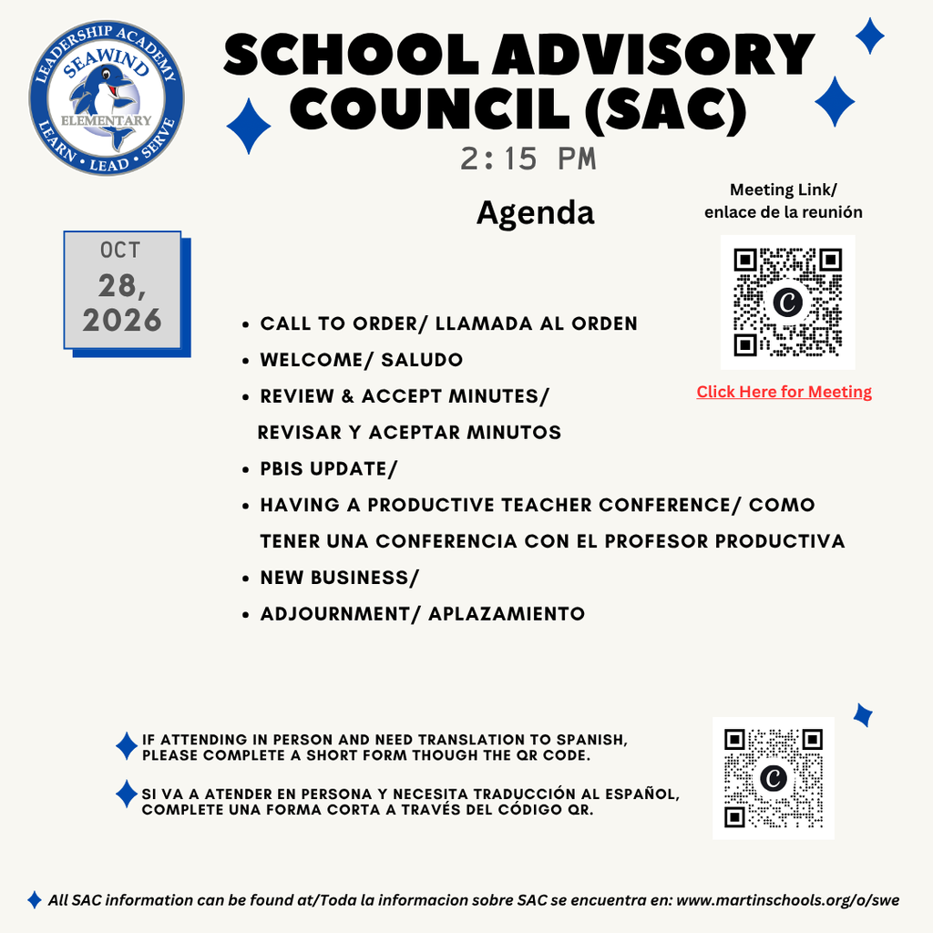 Oct SAC Agenda