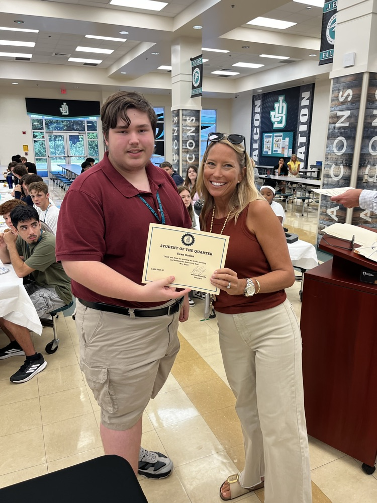 JBHS Student of the Quarter 2026-27 