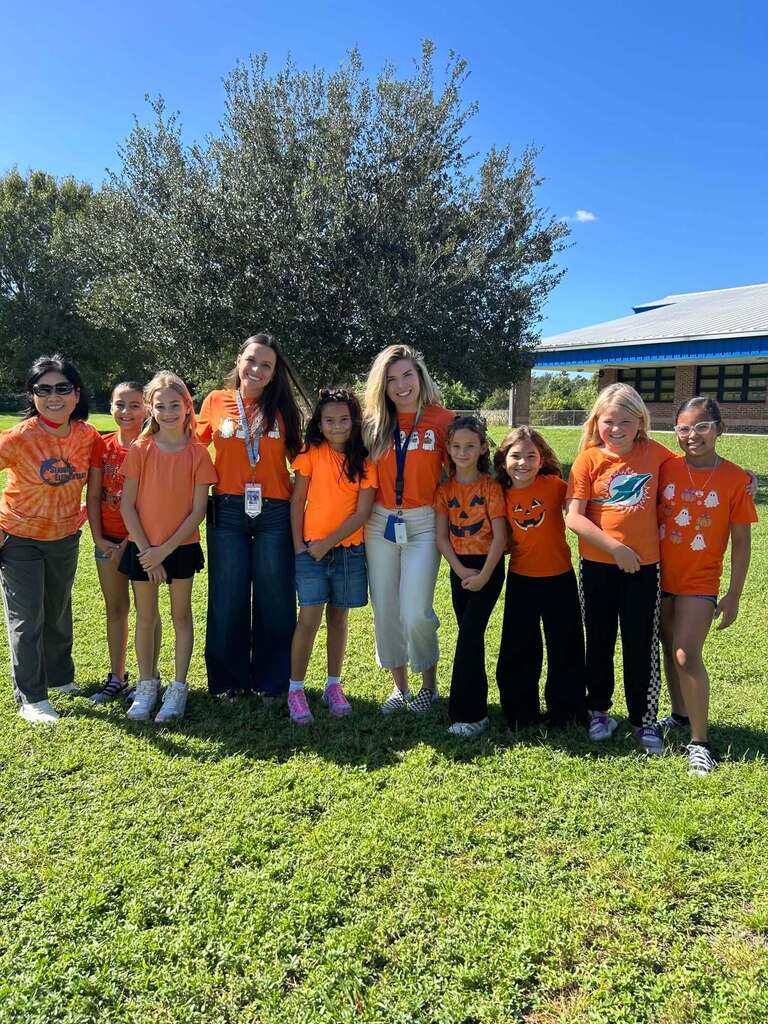 Students and Staff across MCSD wearing orange for Unity Day