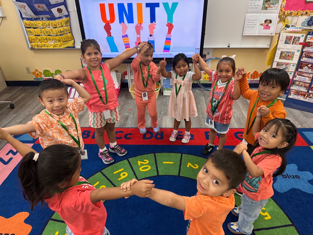 Students and Staff across MCSD wearing orange for Unity Day