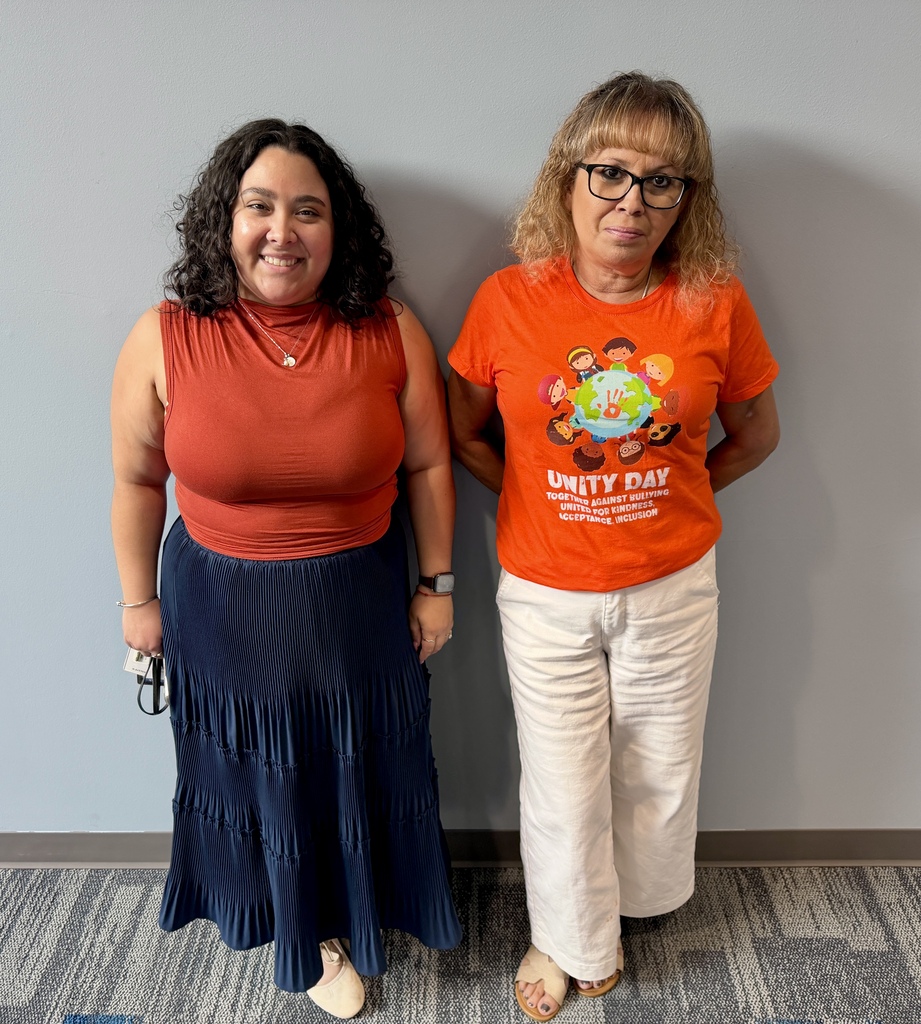 Students and Staff across MCSD wearing orange for Unity Day