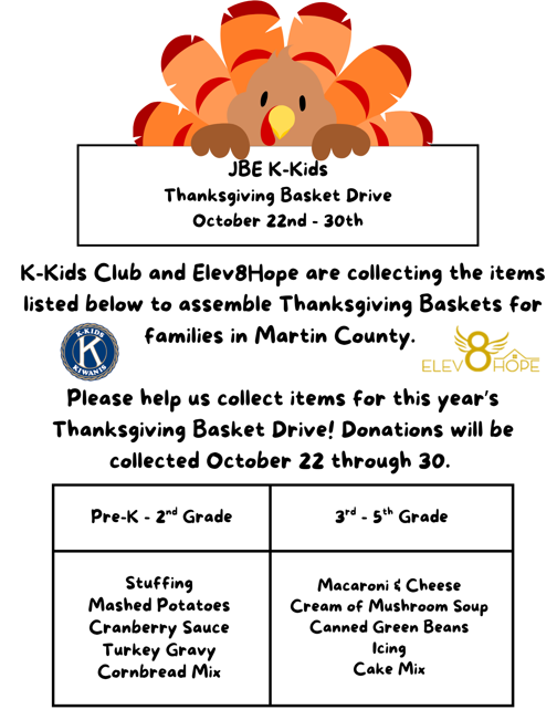 K-Kids Food Drive 