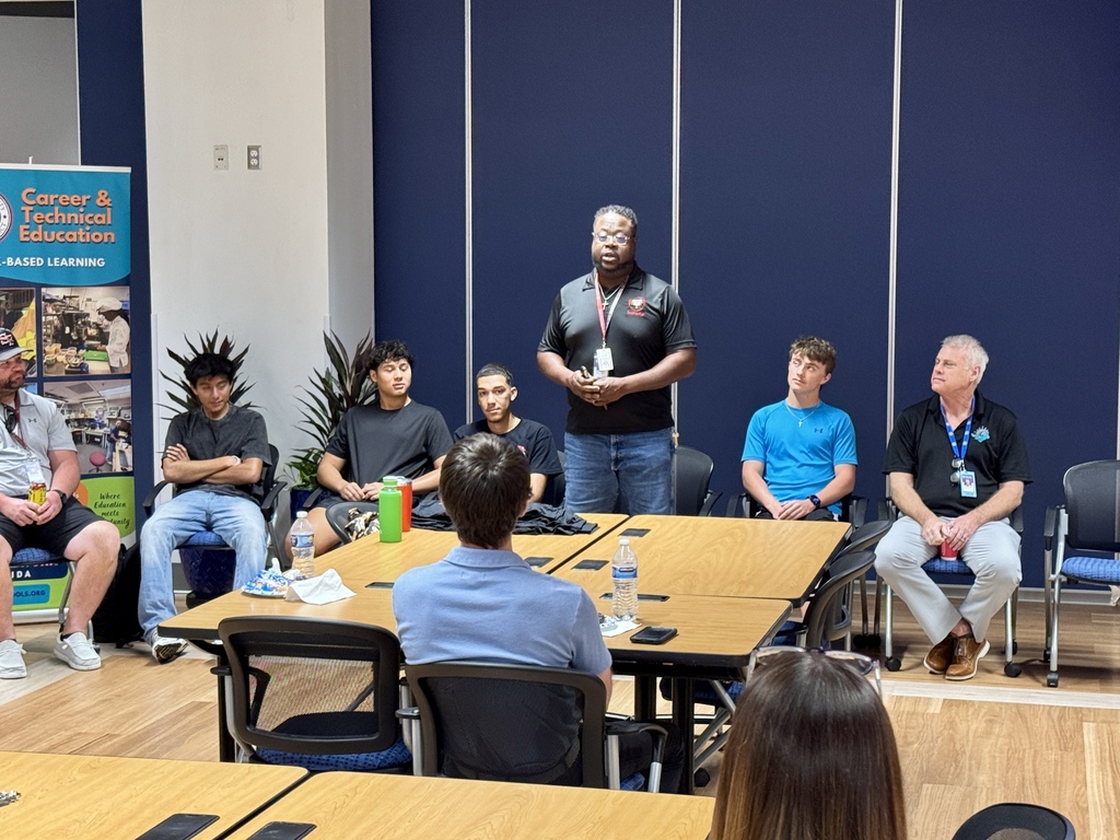 MCSD CTE students and educators gather with industry partners for a panel discussion