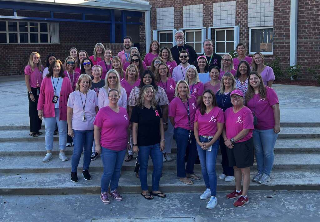 MCSD Staff wear pink in recognition of Breast Cancer Awareness Month