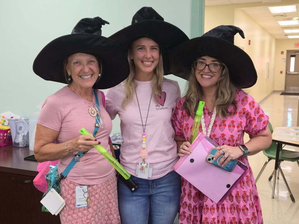 MCSD staff wear pink in recognition of Breast Cancer Awareness Month