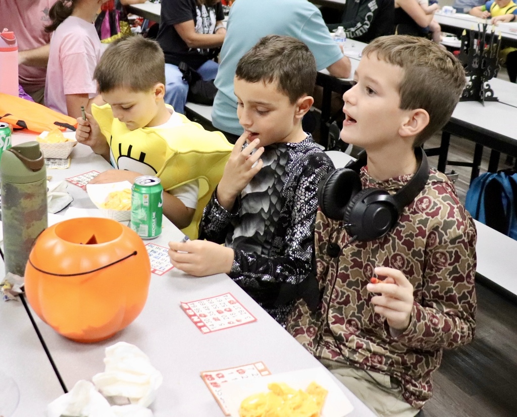 Boys playing Bingo