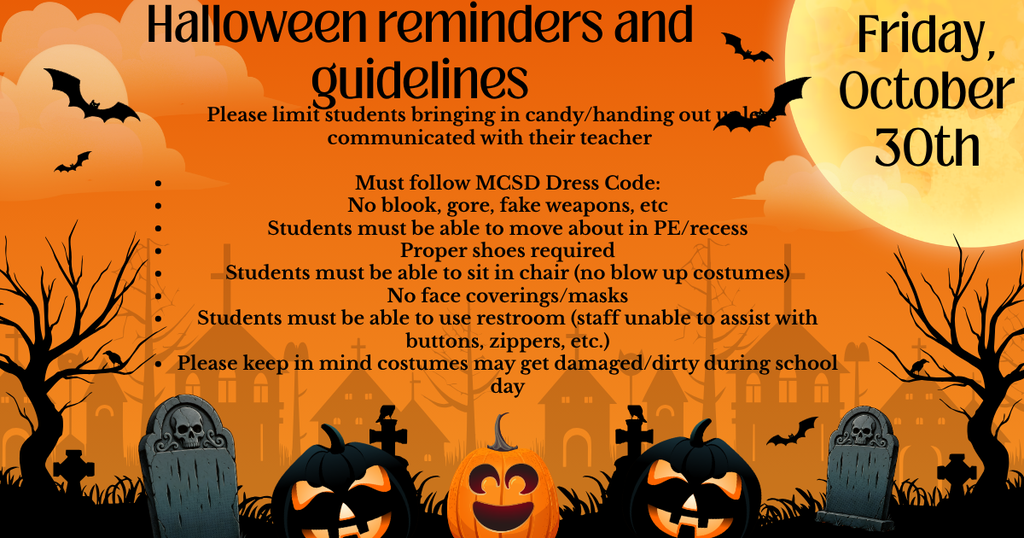 Halloween reminders and guidelines