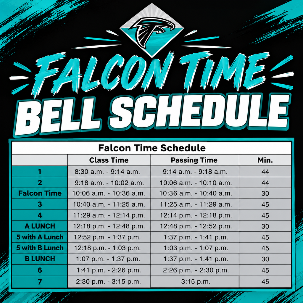 JBHS Falcon Time Bell Schedule 2026-27