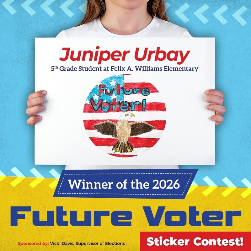 Future Voter sticker winner