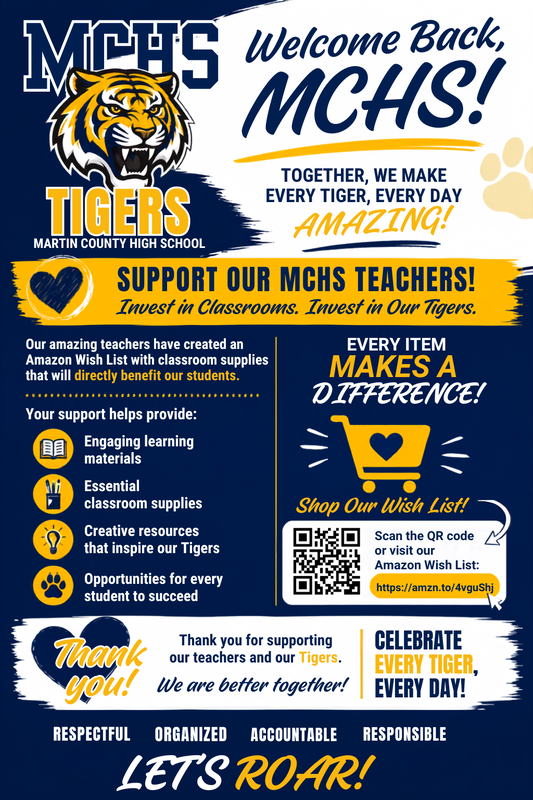 MCHS Back to School Teacher Wish List
