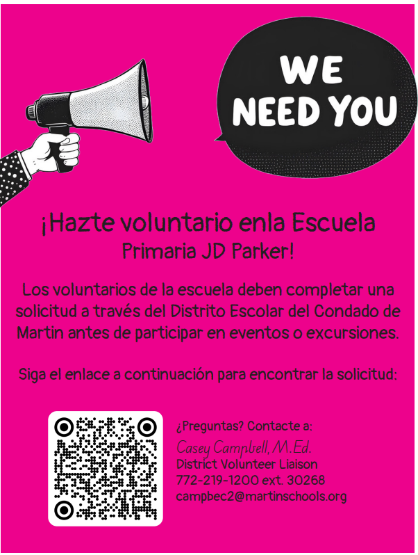 We need you volunteers