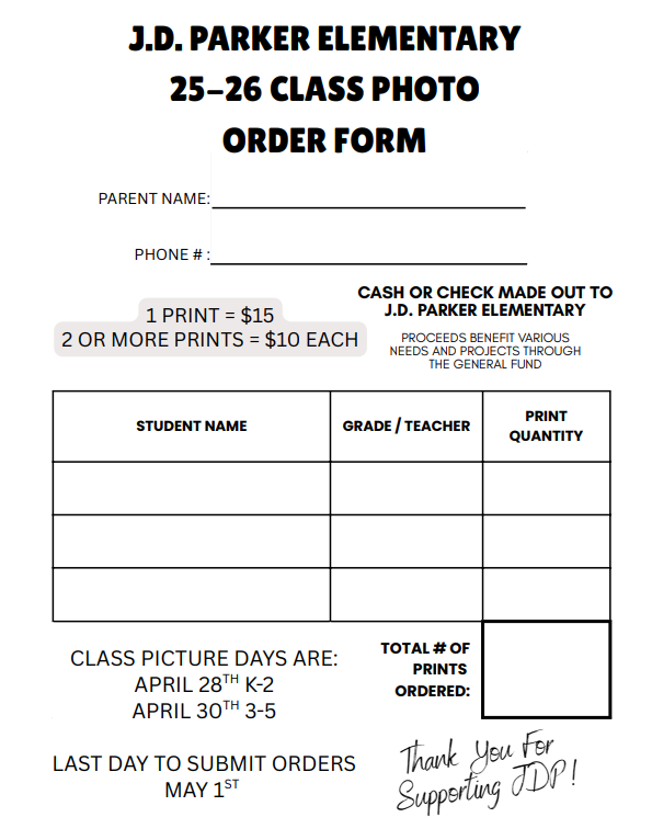 Class Picture Flyer