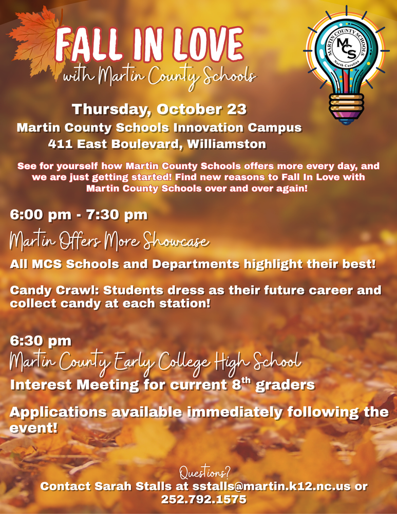 Fall In Love with Martin County Schools