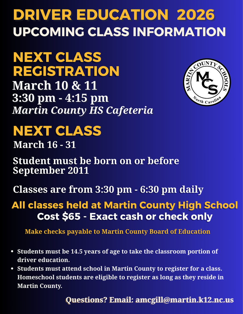 Next Driver Education Class