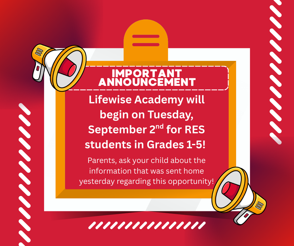 Red And Yellow Illustration Important Announcement Facebook Post