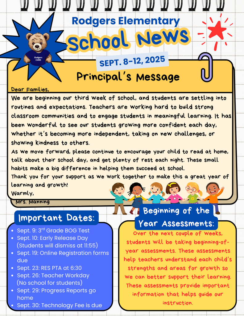 Week 3 Rodgers Elementary