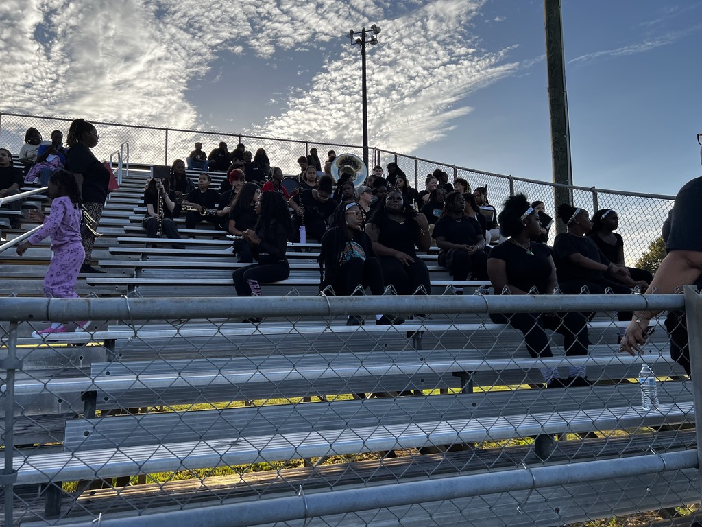 Martin Middle Pep Band getting ready for game time!