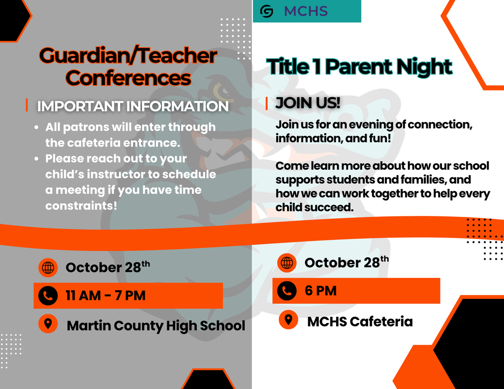 Conferences and Title 1 Night Reminder