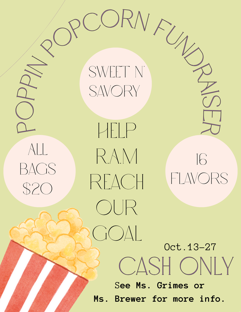 RAM Popcorn Fundraiser