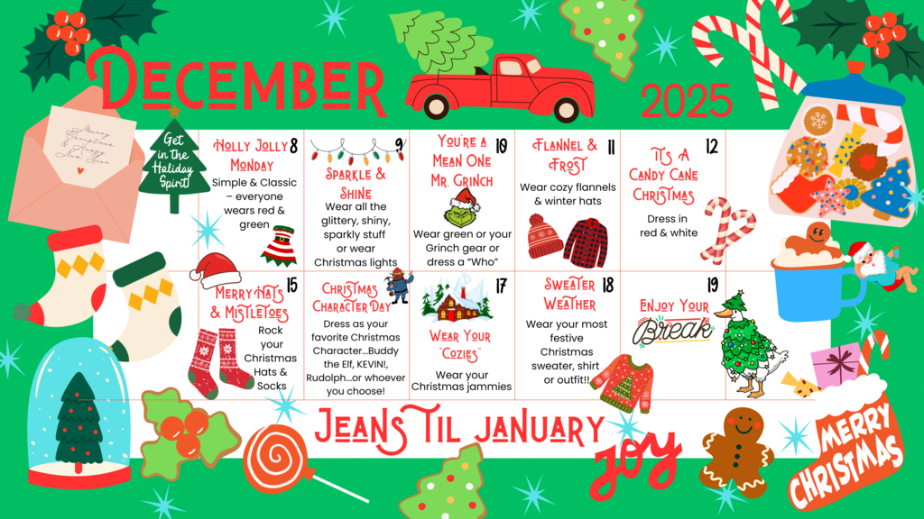 Holiday Spirit Calendar