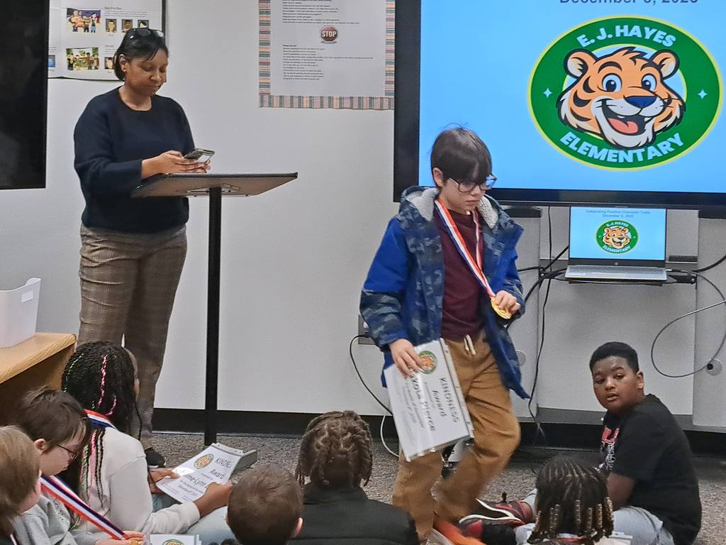 He was surprised at the weight of the medal.
