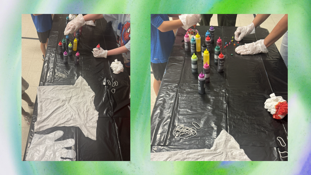 Tie Dye table