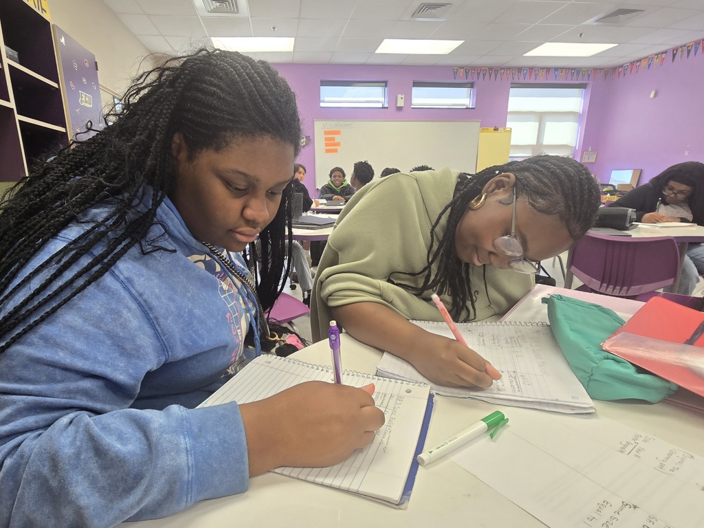 Students working on a project