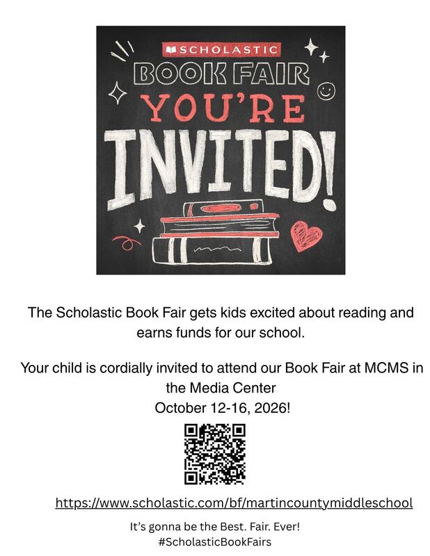 Flyer for the upcoming book fair