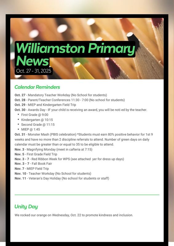 Newsletter page 1