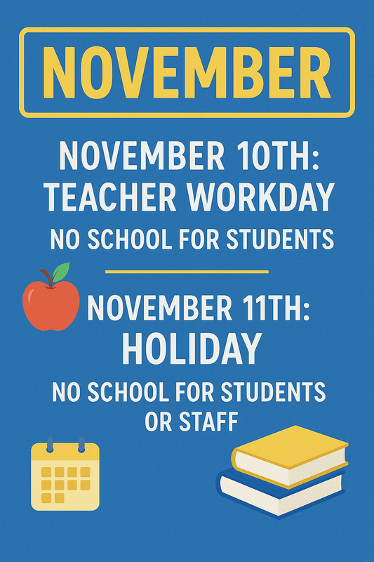 no school 11/10 & 11/11