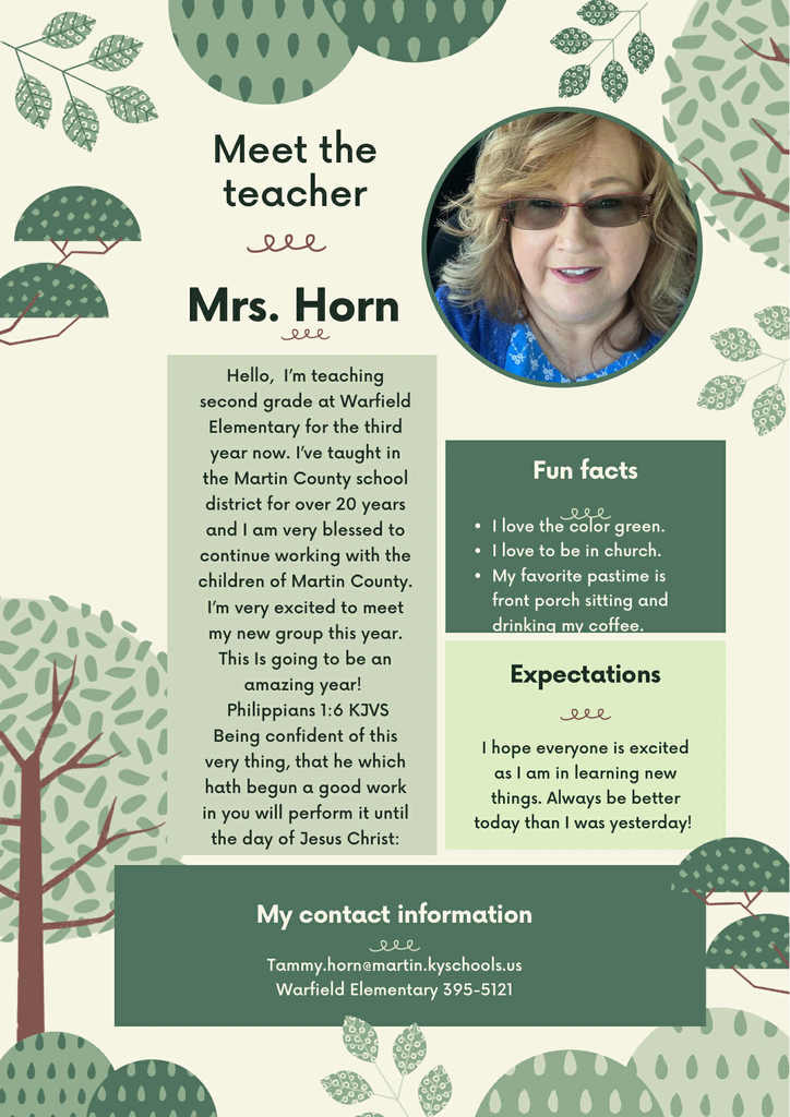 Teacher bio