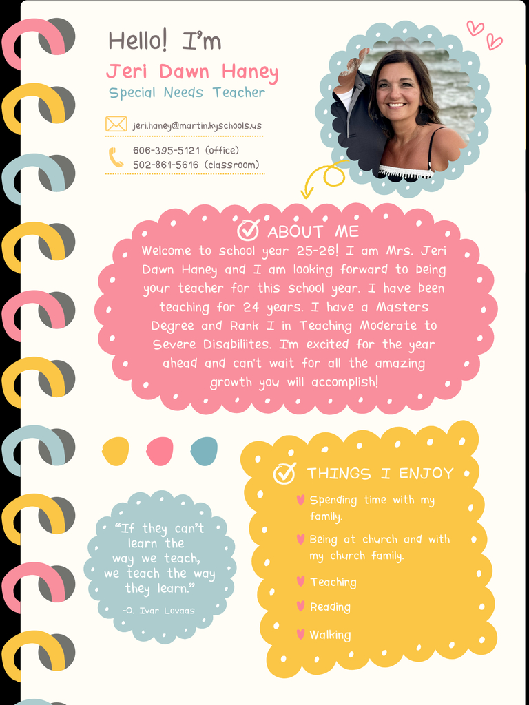 Teacher bio