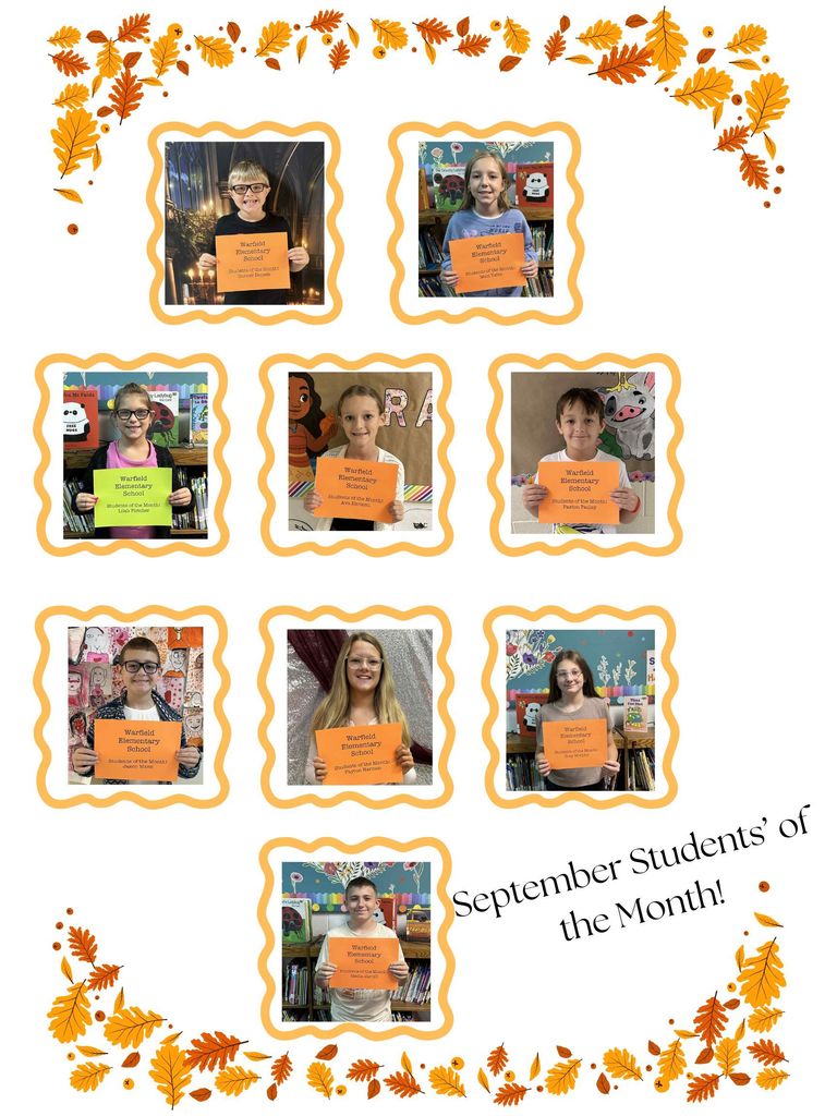 Student of the month pic collage