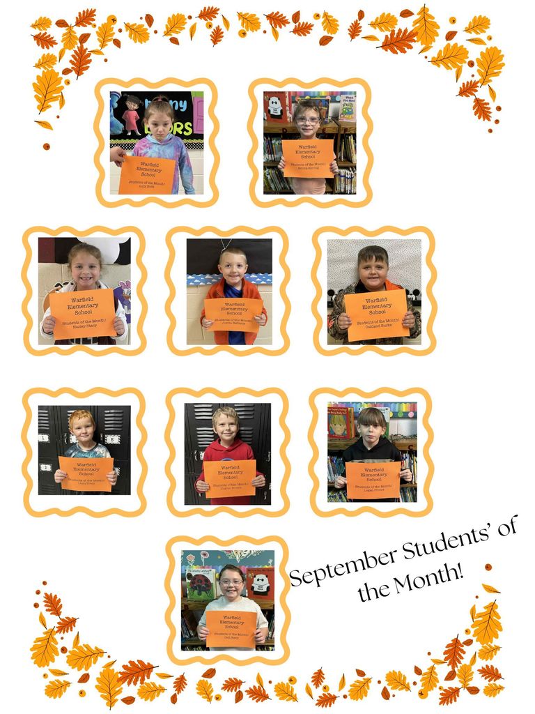 Student of the month pic collage