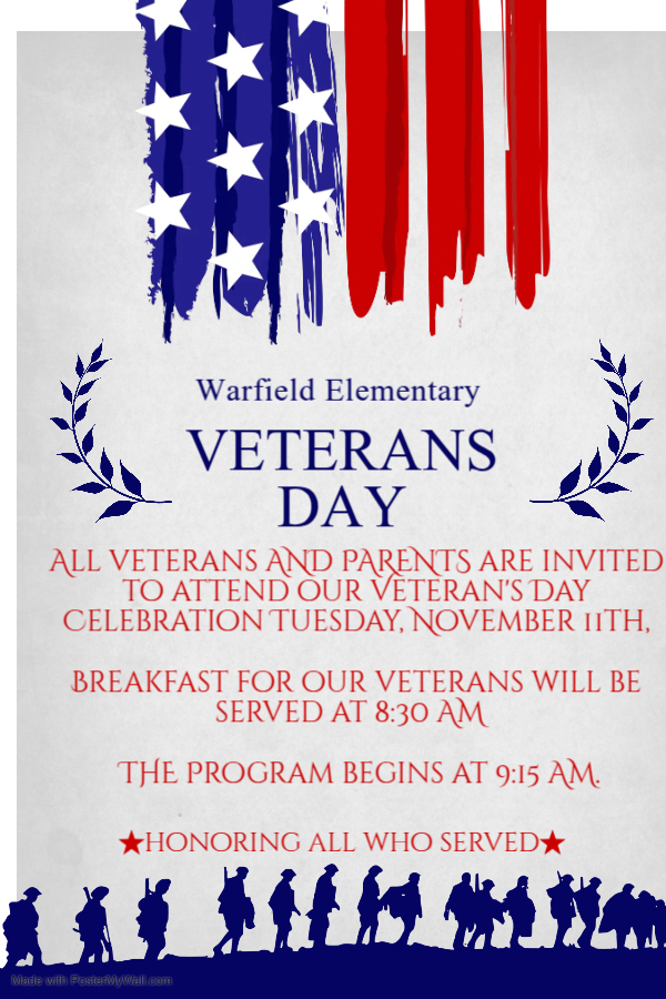 Veteran's Day flyer