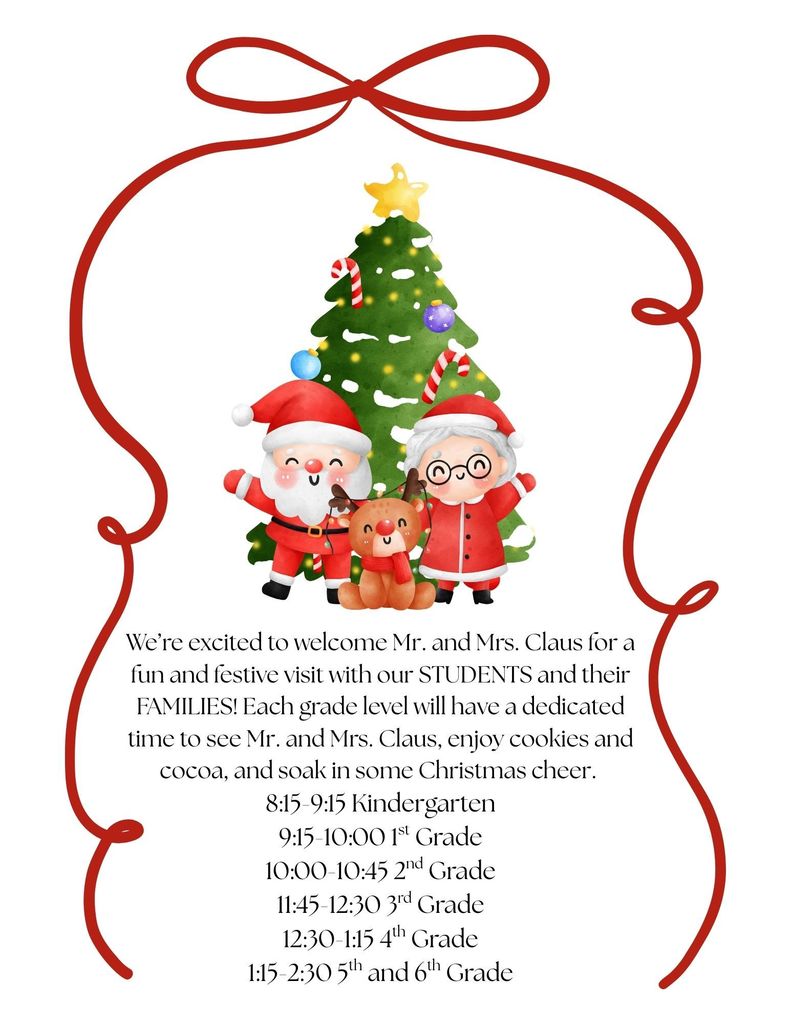 Mr. and Mrs. Claus visit flyer