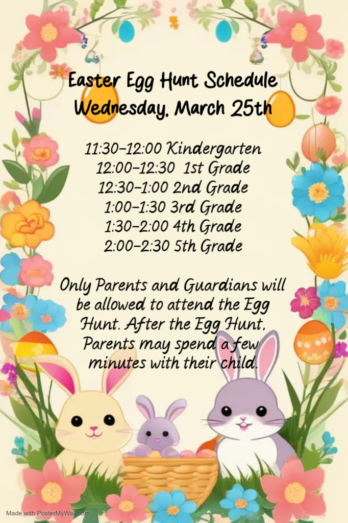 Easter egg hunt flyer