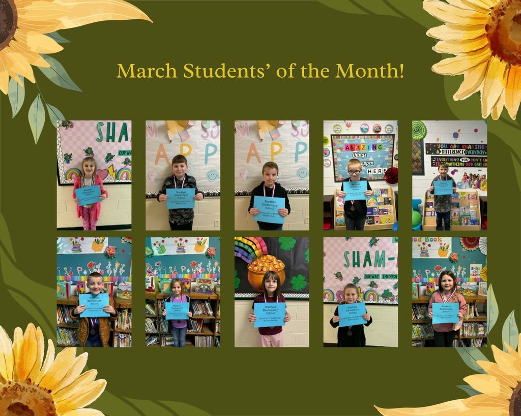 Student of the month collage