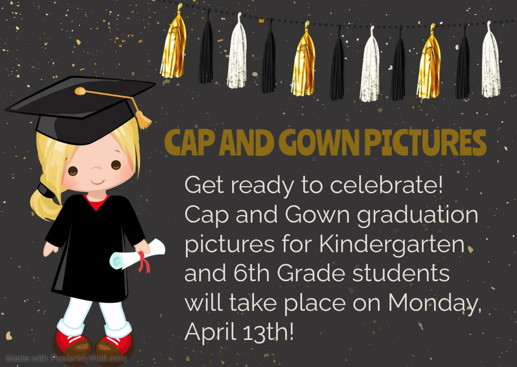 cap and gown picture announcement