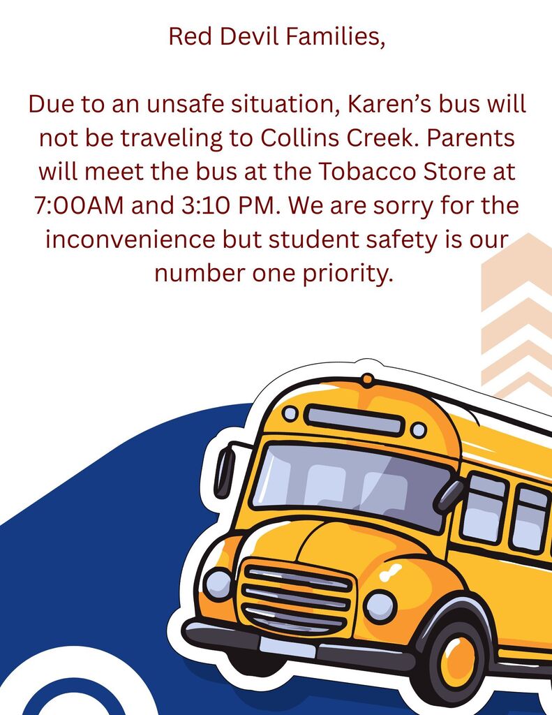Bus information flyer