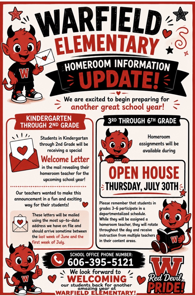 WES Homeroom Announcement